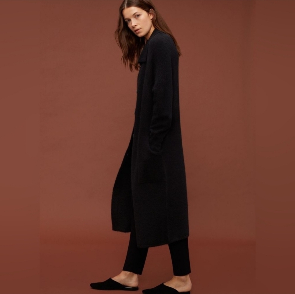 Aritzia Black Long Cardigan